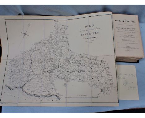GEORGE P. R. PULMAN: 'THE BOOK OF THE AXE' 'containing a piscatorial description of that stream...' Longman, 1875, with fold-