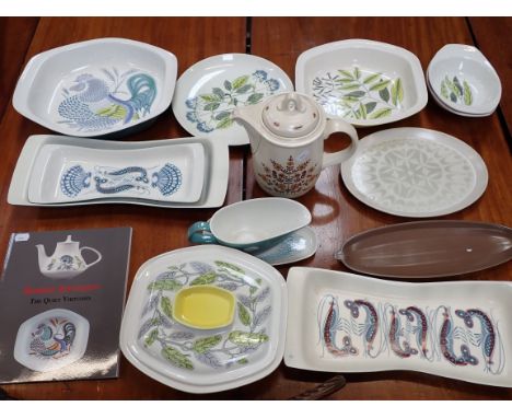 POOLE POTTERY: A COLLECTION OF ITEMS BY ROBERT JEFFERSON and a book 'Robert Jefferson, the Quiet Virtuoso' (Dennis, 2010)