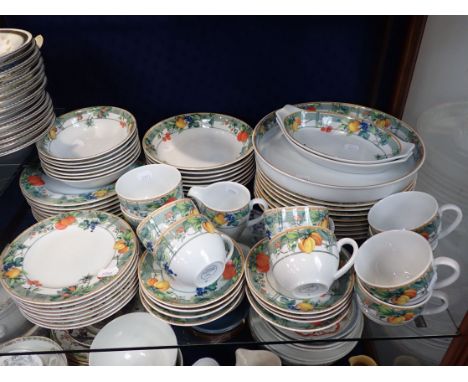 A WEDGWOOD 'EDEN' DINNER AND TEA SERVICE mainly complete for 8