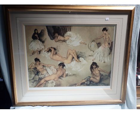 SIR WILLIAM RUSSELL FLINT; 'VARIATIONS II' 548/850 LIMITED EDITION PRINT with certificate