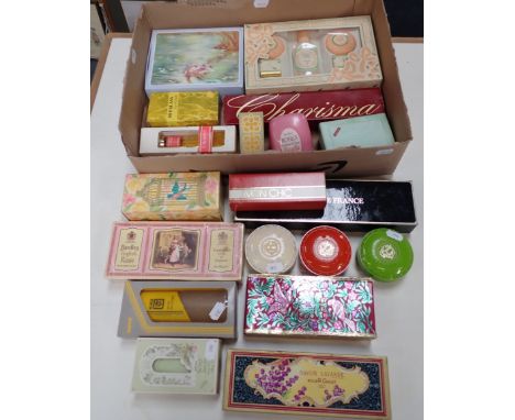 A COLLECTION OF VINTAGE SOAP mainly packaged, to include Roger Gallet and perfume to include Avon Chic