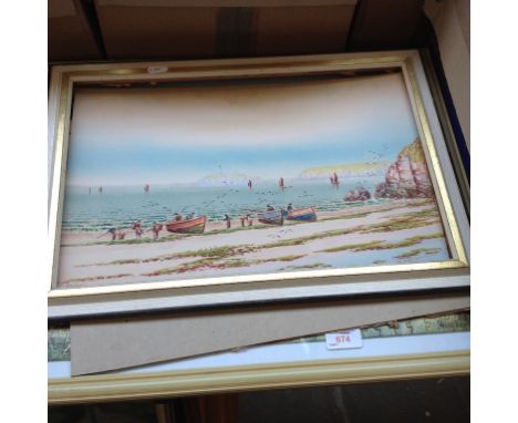 R T POLDARD 1927 WATERCOLOUR AND A PRINT