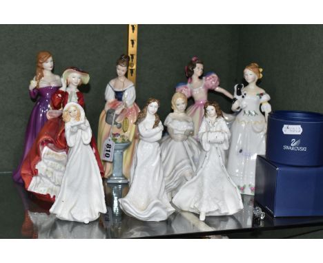 NINE ROYAL DOULTON FIGURINES, comprising Melissa HN3885, Alexandra HN3286, Angela HN3419 a Michael Doulton exclusive, Take Me