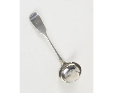 19th Century Scottish silver fiddle pattern toddy ladle by William Marshall, Edinburgh 1845           