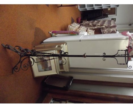 Wrought iron adjutable standard lamp 