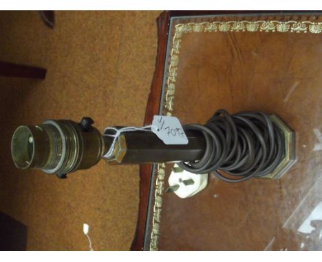 Heavy brass lamp