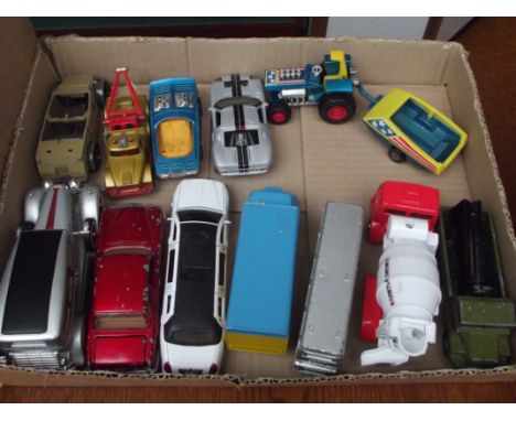 Collection of vintage toy cars to include Corgi's