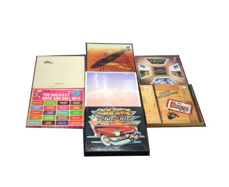 Music LP and CD box sets; Thirteen to include Led Zeppelin 4-compact disc set, The Beatles Box From Liverpool eight record se