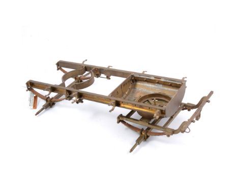 Bassett-Lowke precision engineered chassis proto-type working model for a steam fire engine wagon model, 49cm long, with orig
