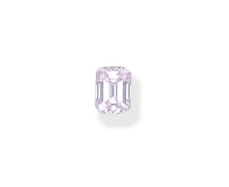 UNMOUNTED FANCY-COLOURED DIAMONDThe emerald-cut Fancy Pink diamond, weighing 0.15 caratFootnotes:Accompanied by a report from