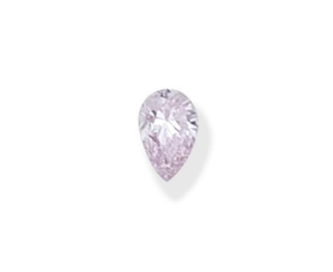 UNMOUNTED FANCY-COLOURED DIAMONDThe pear shaped diamond, of pink tint, weighing 0.18 caratFootnotes:Accompanied by a report f