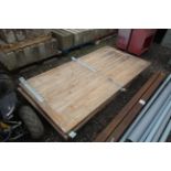 Pair of large wooden doors.