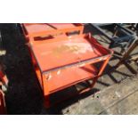 Workshop trolley.