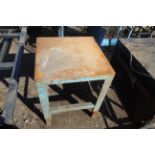 Metal welding bench.
