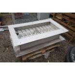 Pair of large building vents.
