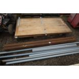 2 lengths of box section steel.