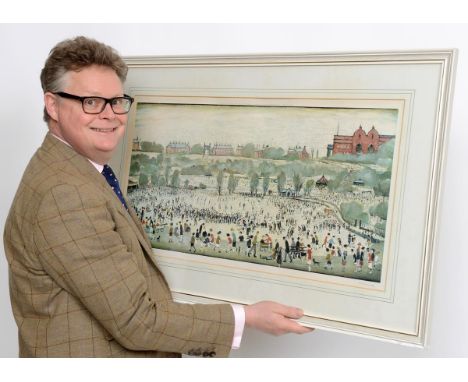 ɑ An L S Lowry artist proof limited edition print, Peel Park, and a Venture Prints accompanying booklet (2)  See inside front