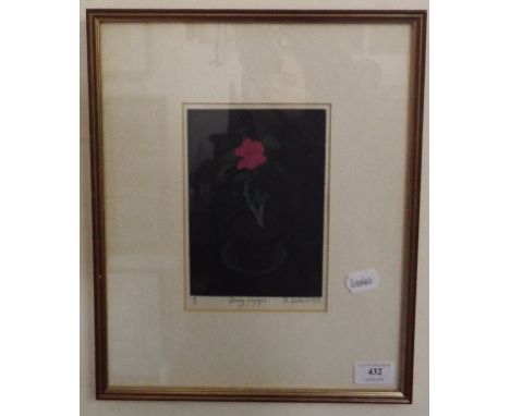 A Dawn Sidoli artist's proof print, Busy Lizzie, signed in pencil to the margin and dated '85