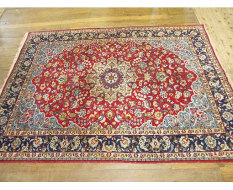 A Persian Isfahan carpet, 296 x 217 cm