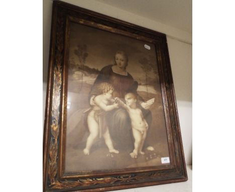 A religious print, in a painted frame Condition report Report by MW

With frame - 67 x 52 cm

Aperture - 53.5 x 38.5 cm