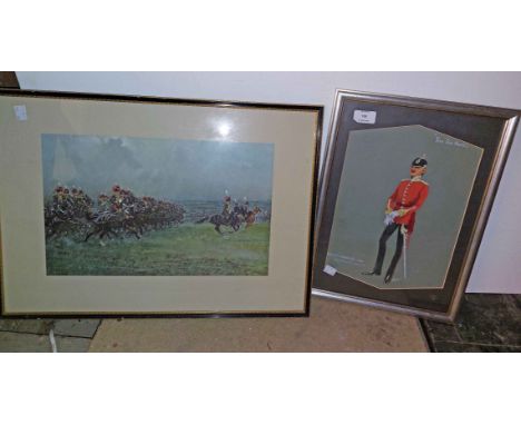 Jack Challenor: a gouache depicting the military uniform of the Duke of Cambridge's Own Middlesex Regiment 'The Die-Hards,' -
