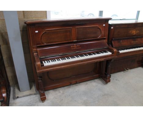 Steinway (c1900) An upright piano in a rosewood case. AMENDMENT&nbsp;Is a Model R.&nbsp;IRN:&nbsp;QB15VH45