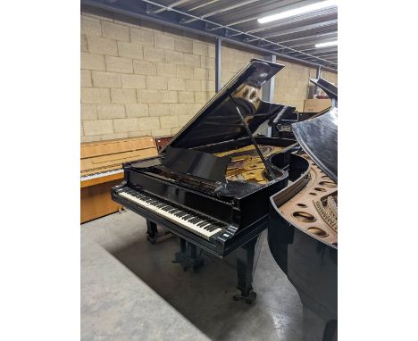 Steinway (c1891) A 9ft Model D concert grand piano in an ebonised case on square tapered legs; on an 'A' frame. IRN:&nbsp;HH2