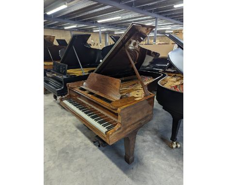 Steinway (c1878) A 6ft 11in 85-note Model B grand piano in a rosewood case on later square tapered legs; together with a stoo