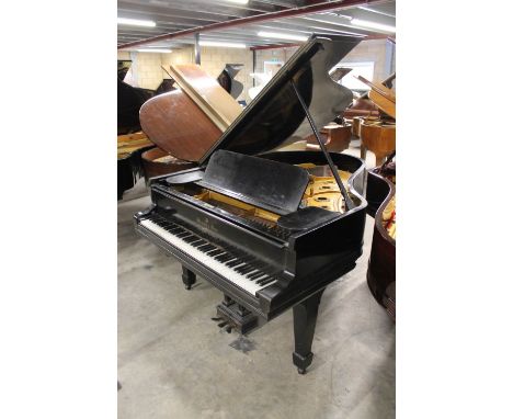 Steinway No 83761 (c1896) A 6ft 2in 85-note Model A grand piano in an ebonised case on square tapered legs; together with a s