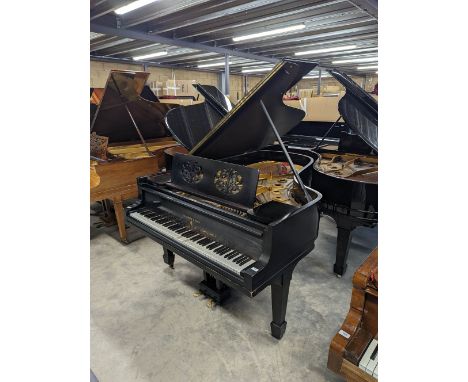 Steinway (c1921) A 6ft 11in Model B grand piano in an ebonised case on square tapered legs. AMENDMENT&nbsp;Is a New York Mode