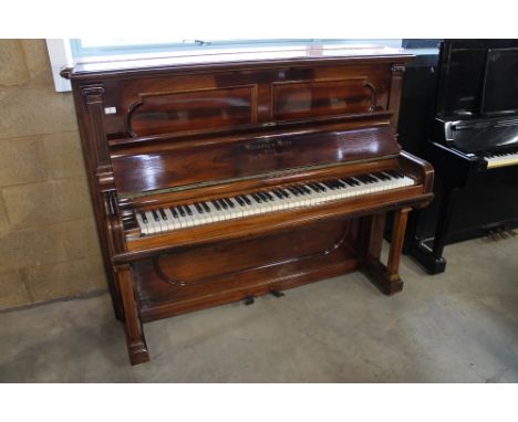 Steinway (c1896) An upright piano in a rosewood case; together with a stool.&nbsp;AMENDMENT&nbsp;Is a Model E. IRN:&nbsp;U4R9