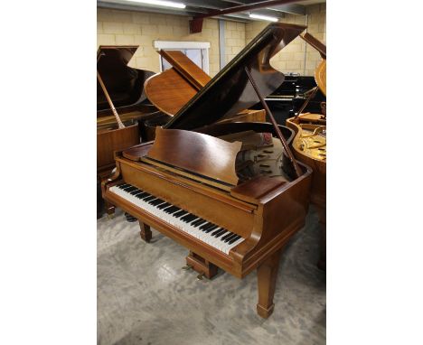 Steinway (c1926) A 5ft 10in Model O grand piano in mahogany case on square tapered legs; together with a stool. IRN:&nbsp;9PL