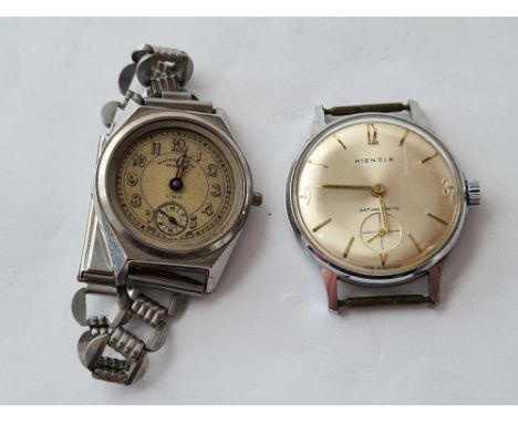 Two gents Vintage wrist watches by Kienzle and Uno 