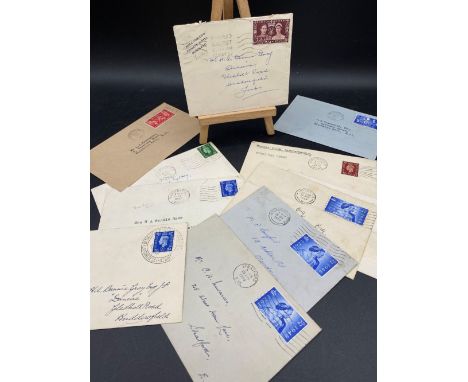 GREAT BRITAIN F.D.C 1937 G6-penny halfpenny plus halfpenny plus twopence halfpenny plus Coro '48 s/w 2pence halfpenny (3) ;51
