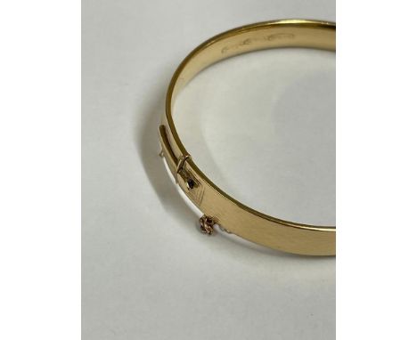 Vintage 9ct gold with metal core bracelet