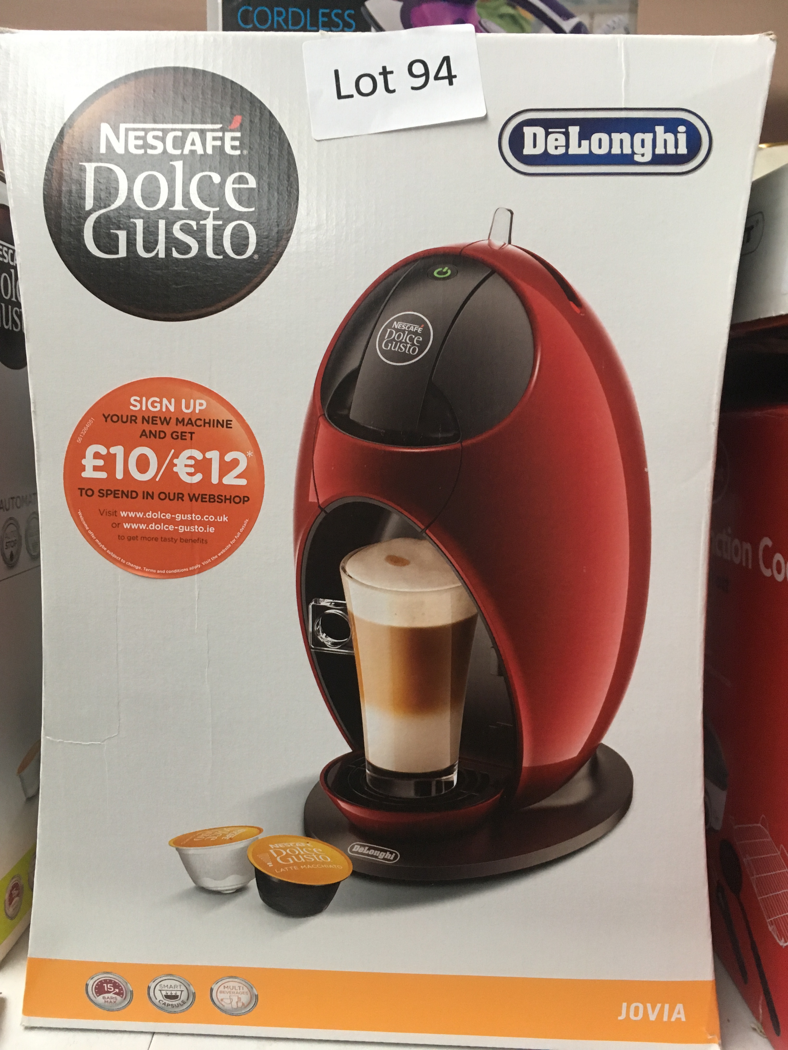 DeLonghi Nescafe Dolce Gusto coffee maker.Red. Working ...