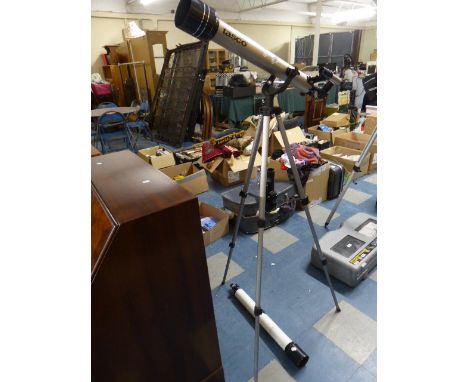 A Tasco Luminova Telescope on Tripod Complete with Lenses and Small Tasco Telescope 