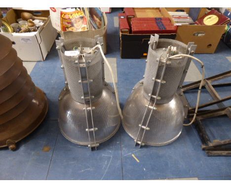 Two Modern Industrial Style Light Fittings