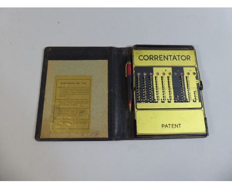 A Vintage Manual Calculator, The Correntator 