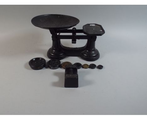 A Set of Kitchen Scales and Weights 