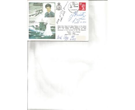Top U Boat WW2 ace multiple signed cover Sqn. Ldr. T. M. Bulloch signed FDC No. 3 of 100. Flown in Nimrod Mk 1 from RAF Kinro
