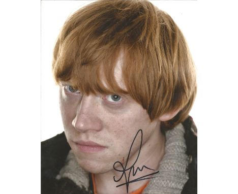 Rupert Grint Harry Potter signed 10 x 8 colour portrait photo. Good Condition. All autographs are genuine hand signed and com