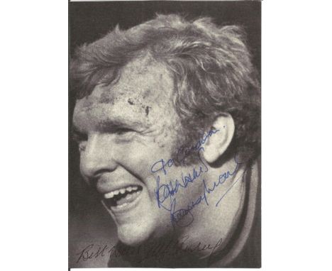 Football Bobby Moore and Sir Alf Ramsey signed 7x5 Black and White magazine photo picturing the legendary 1966 England Captai