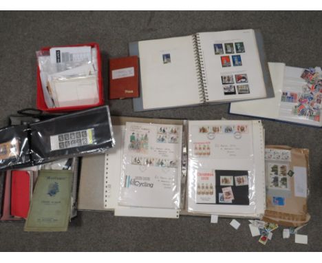 A STAMP COLLECTION TO INCLUDE A LARGE ALBUM OF FIRST DAY COVERS AND PRESENTATION PACKS FOR 1978 TO 1986, TWO BRITISH STAMP / 