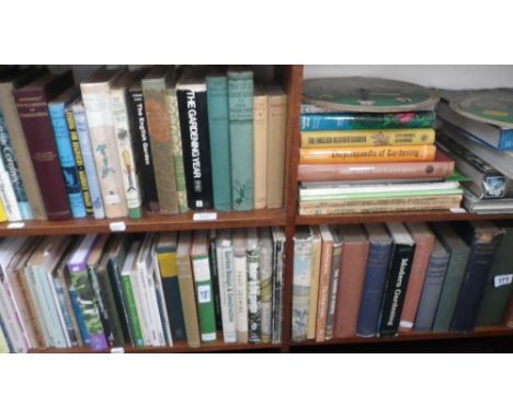 A collection of vintage gardening books 
