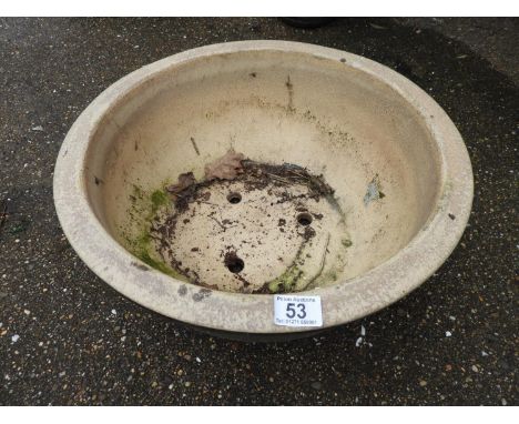 Glazed Circular Garden Planter 