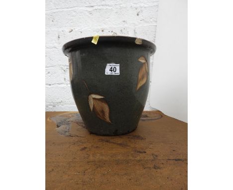 Glazed Circular Garden Planter 