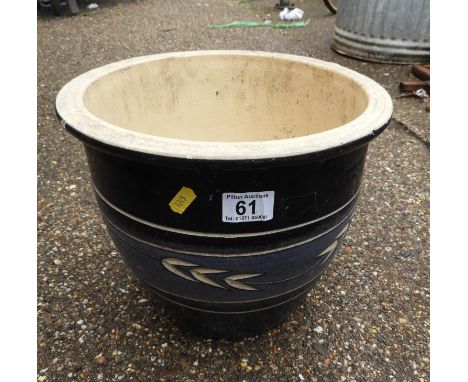 Glazed Circular Garden Planter 