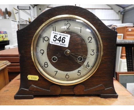 Oak Mantel Clock 