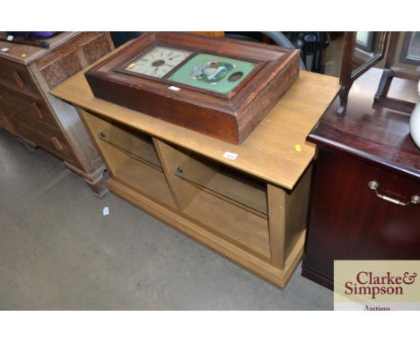 A light oak TV stand